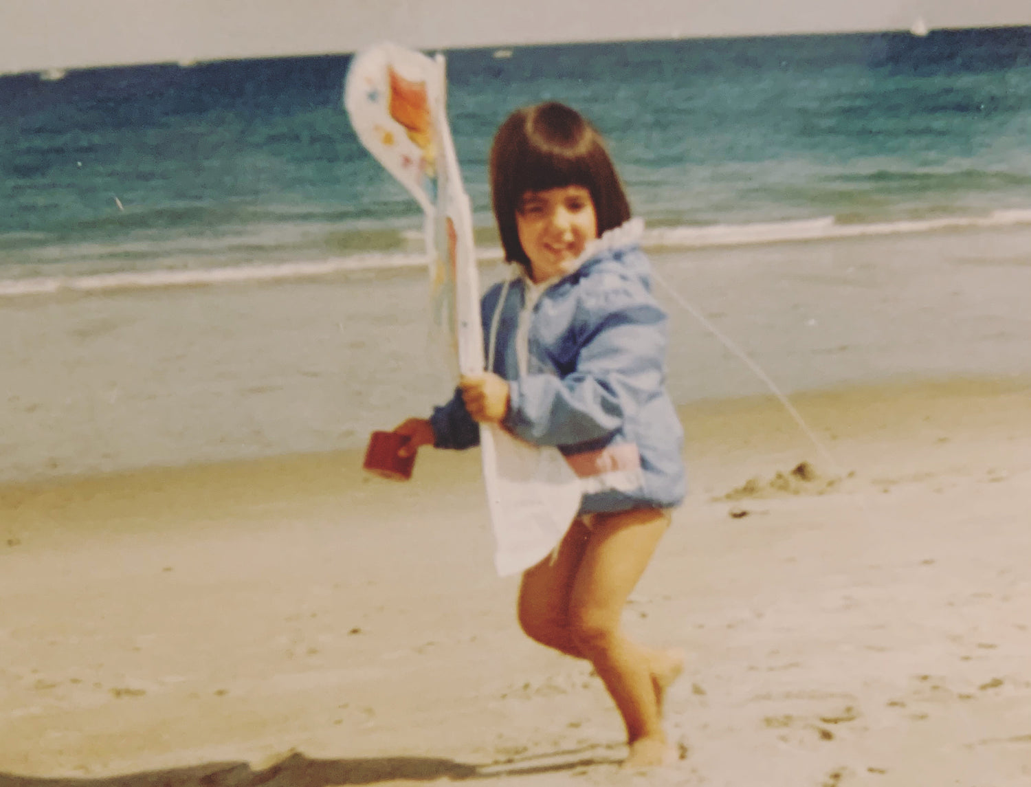 Beached Goods Founder Sadie Restivo at Massachusetts Beach in the 1990s